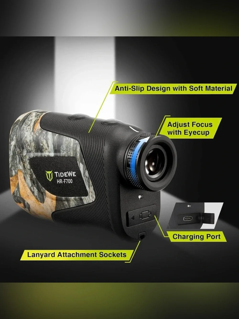 Tidewe HR-F700 Camouflage Rangefinder - Camouflage Black Tested Working Lkie New